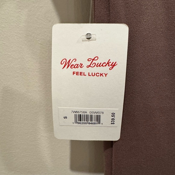 Lucky Brand Women's Short Sleeve Top - Chocolate Brown - Picture 4 of 5